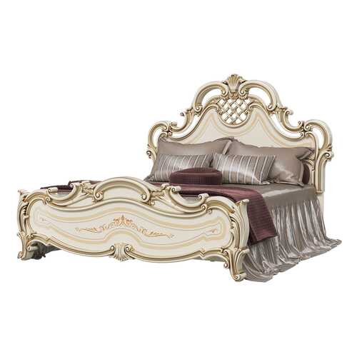 Кровать 1600 Мэри-Мебель Грация СГ-04Ш слоновая кость, 191х220х155 см в Аскона