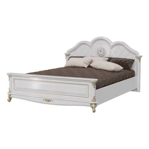 Кровать 1600 Мэри-Мебель Да Винчи патина белый СД-08, 189х212х113 см в Аскона