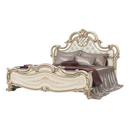 Кровать 1800 Мэри-Мебель Грация СГ-10МИ слоновая кость, 211х220х155 см в Аскона