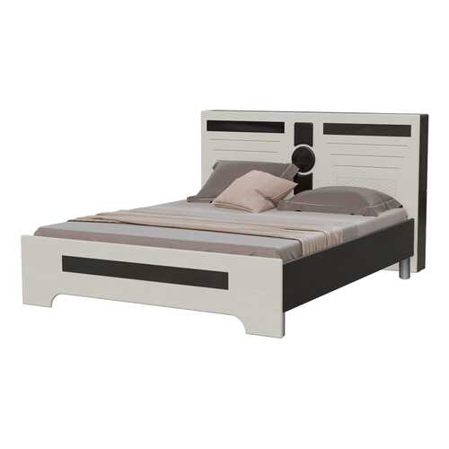 Кровать Мэри-Мебель Престиж СП-06О венге цаво/жемчужный лён, 167х219х105 см в Аскона
