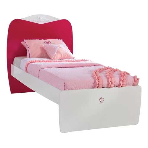 Кровать Cilek Yakut Standard 90х190 см, белый/красный в Аскона